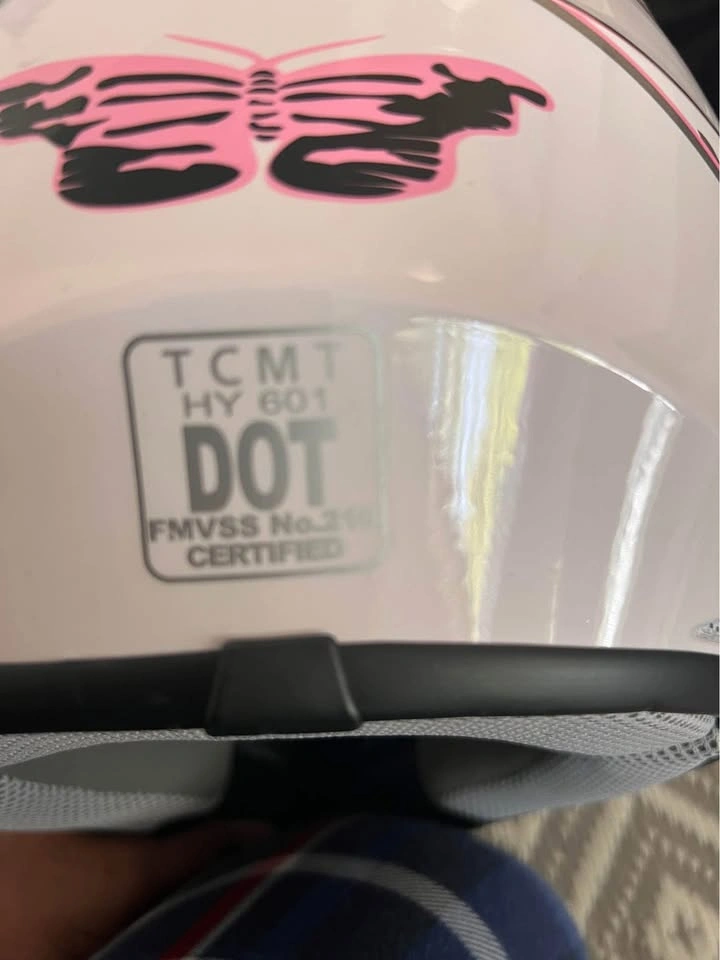 DOT Youth Kids Motocross Helmet w/ Goggles & Gloves - Pink Butte - photo 4