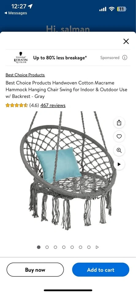 Hammock Hanging Chair Swing