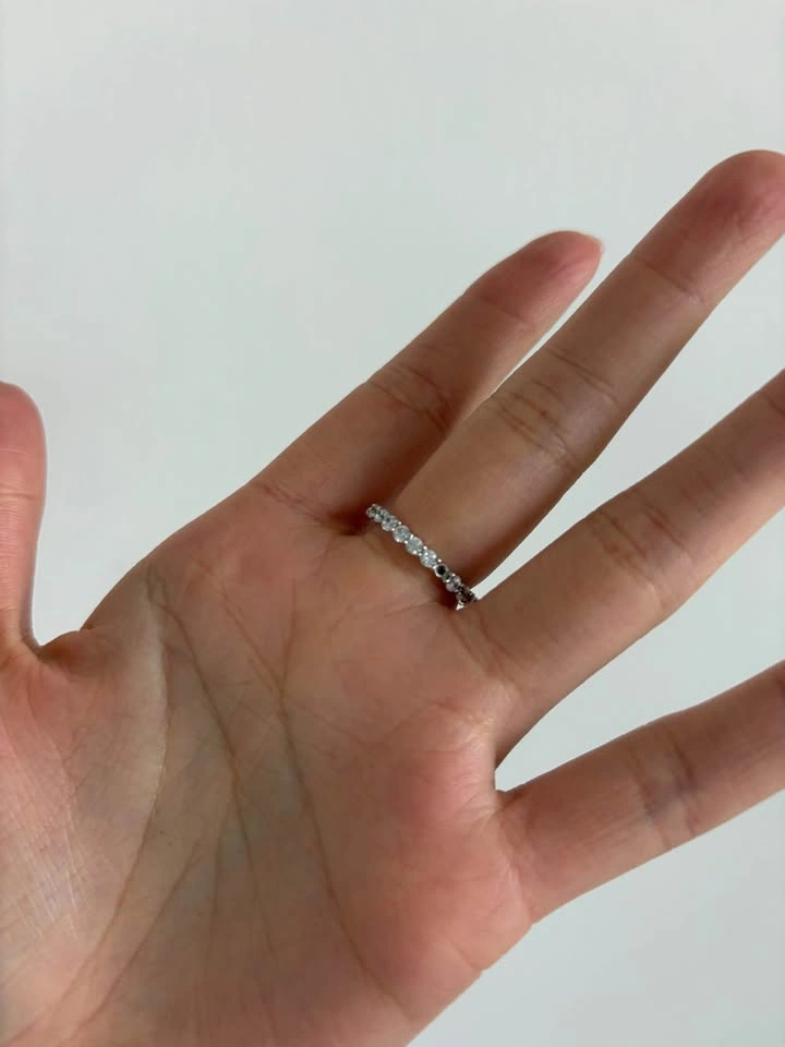 Sterling Silver Tennis Ring - photo 2