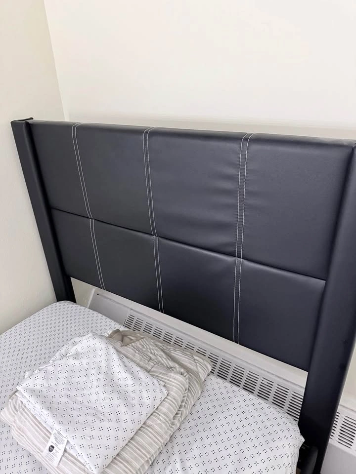 Twin Bed Frame and Mattress with Upholstered Headboard - photo 3
