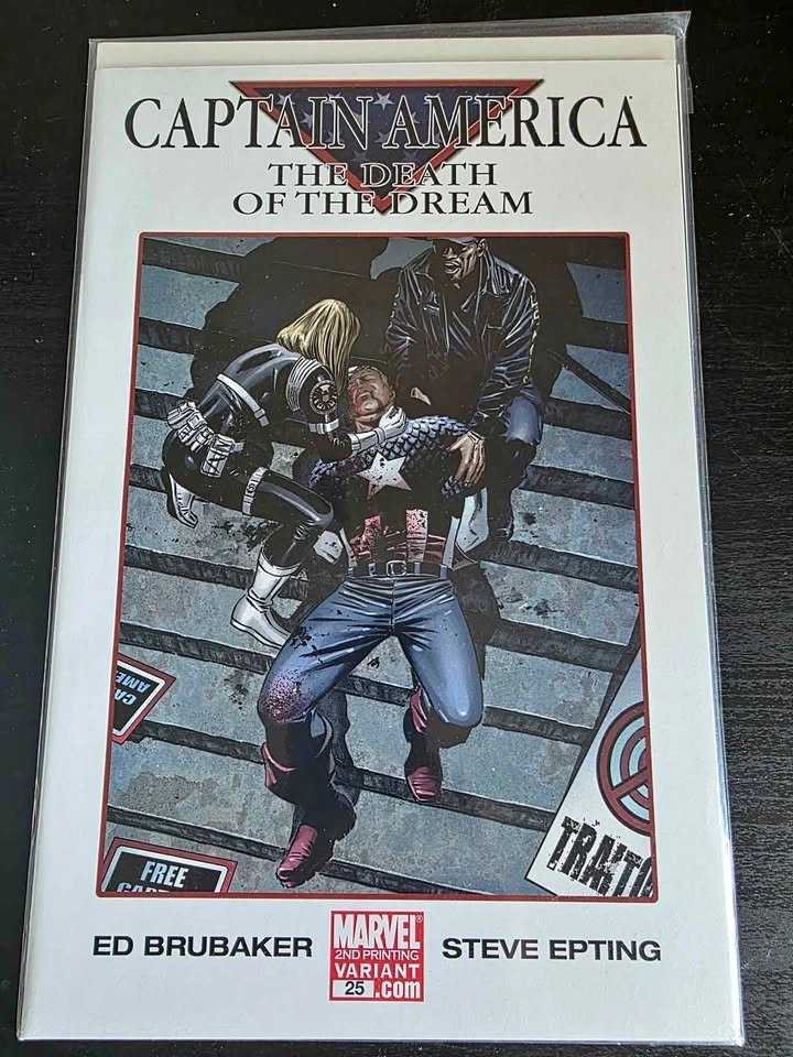 Captain America #25 (2007) Death of the Dream 2nd Print NM