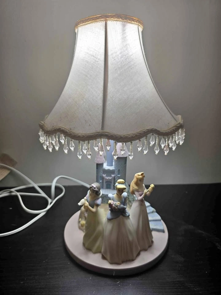Disney Princess Table Lamp Cinderella Aurora Snow White Castle