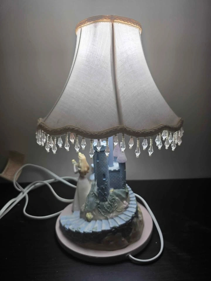 Disney Princess Table Lamp Cinderella Aurora Snow White Castle - photo 2
