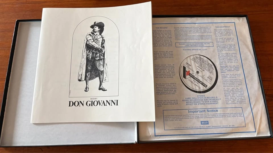 Vintage Mozart: Don Giovanni Vinyl 3-LP Box Set - Decca UK. - photo 2