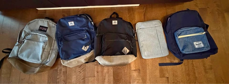 JanSport, Steve Madden, Herschel Backpacks & Fancun Laptop Sleev