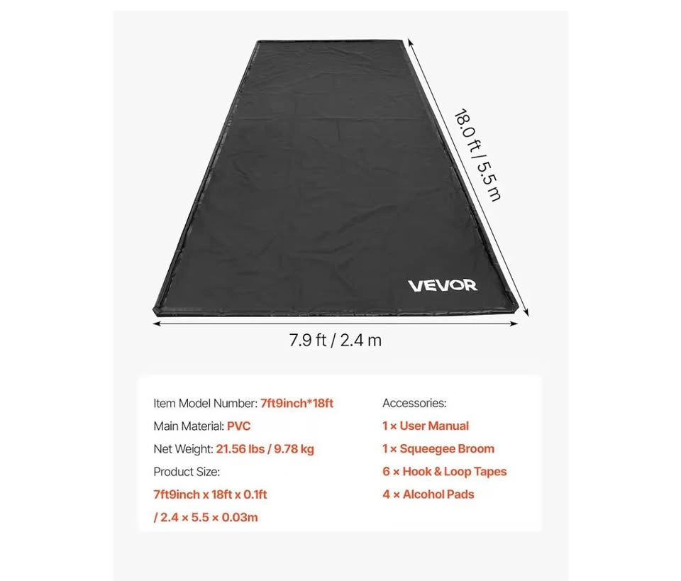 VEVOR Containment Garage Mat - 7 ft 9 in x 18 ft - photo 5