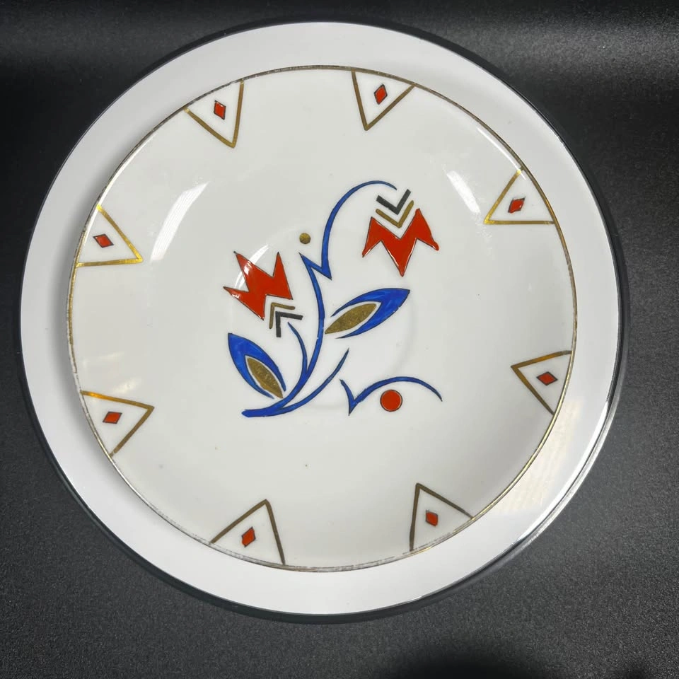 Art Deco Porcelain Tea Cup and Saucer - photo 3