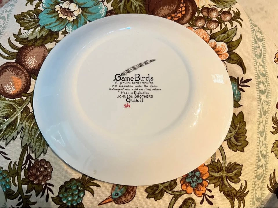 Vintage Quail Ironstone Johnson Brothers Oval Collectors Plate - photo 2