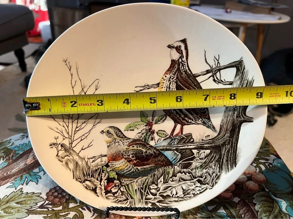 Vintage Quail Ironstone Johnson Brothers Oval Collectors Plate - photo 4