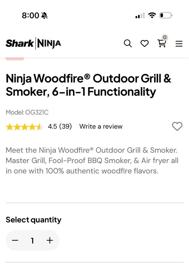 Ninja Woodfire Outdoor Grill & Smoker, 6-in-1 - photo 3