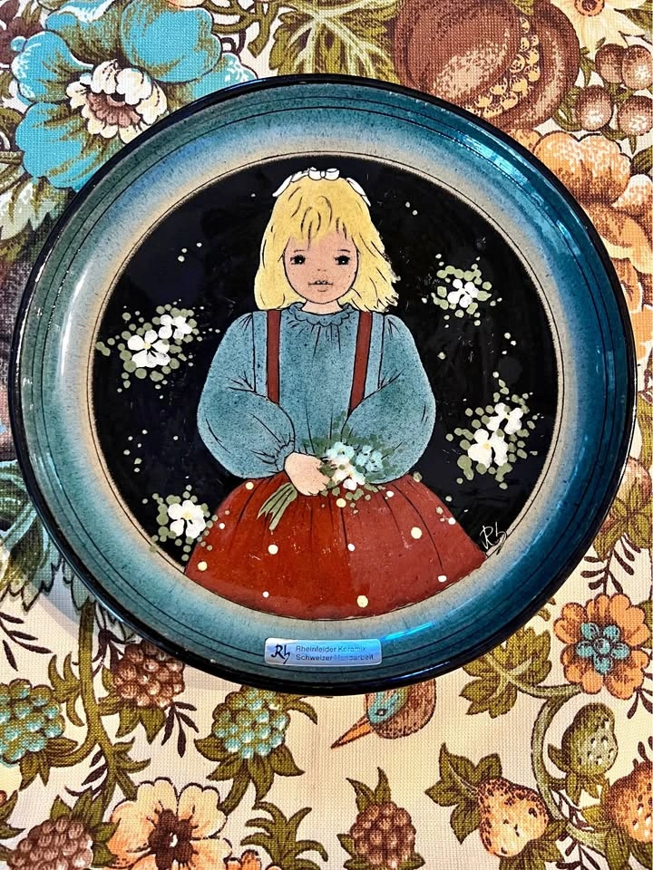 1960s Rheinfelden Keramik Handarbeit Pottery Plate