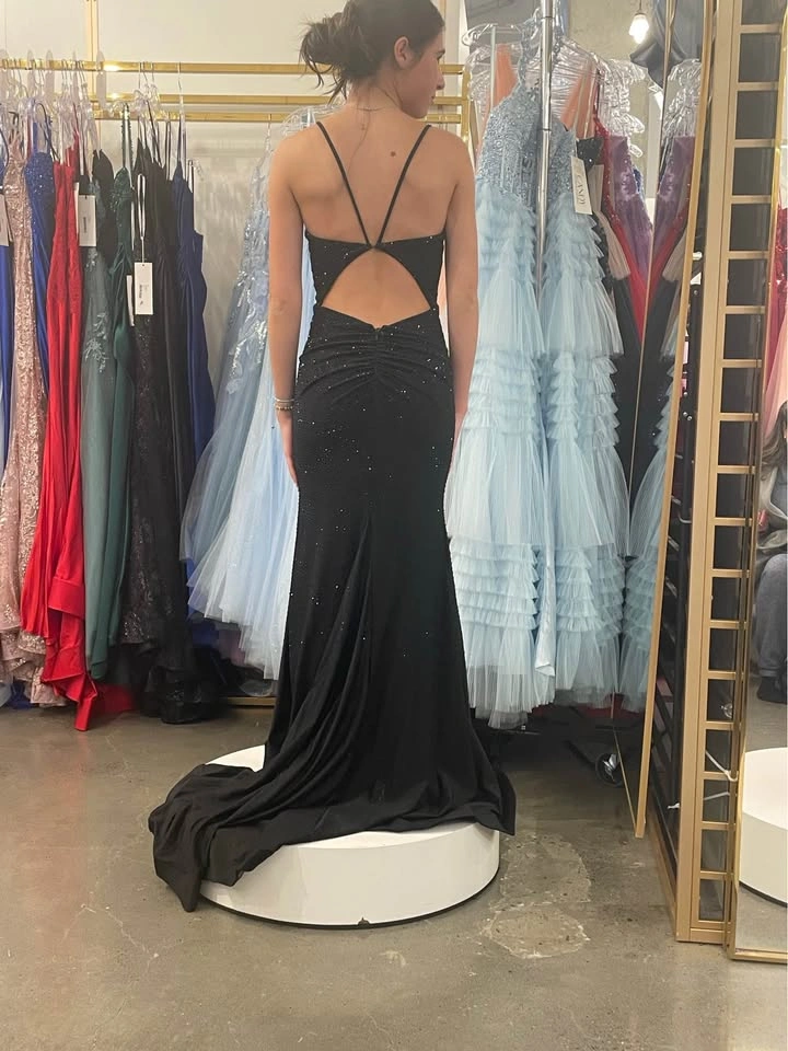 Elegant Black Prom Dress - Size 00 - Paid $650, Negotiable - photo 5