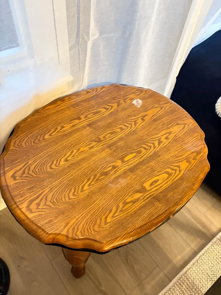Hardwood Antique Side Table - photo 2