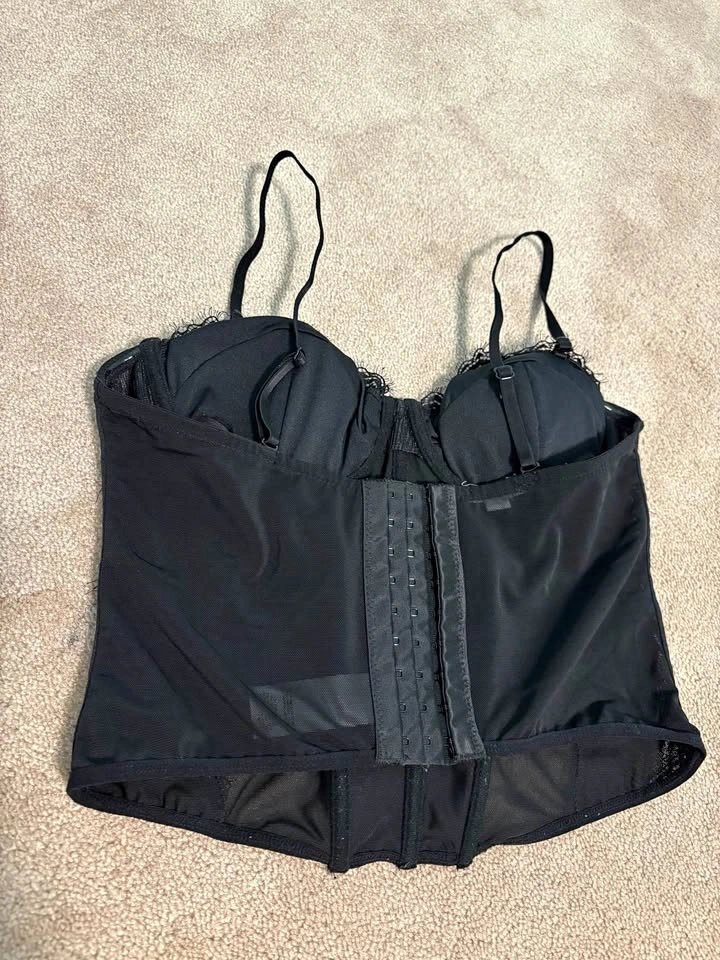 Garage Black Lace Corset Top M/M