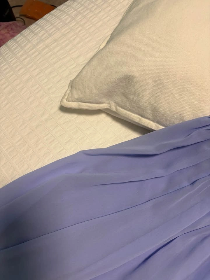 Abercrombie & Fitch Periwinkle Puff Sleeve Smocked Mini Dress - photo 4