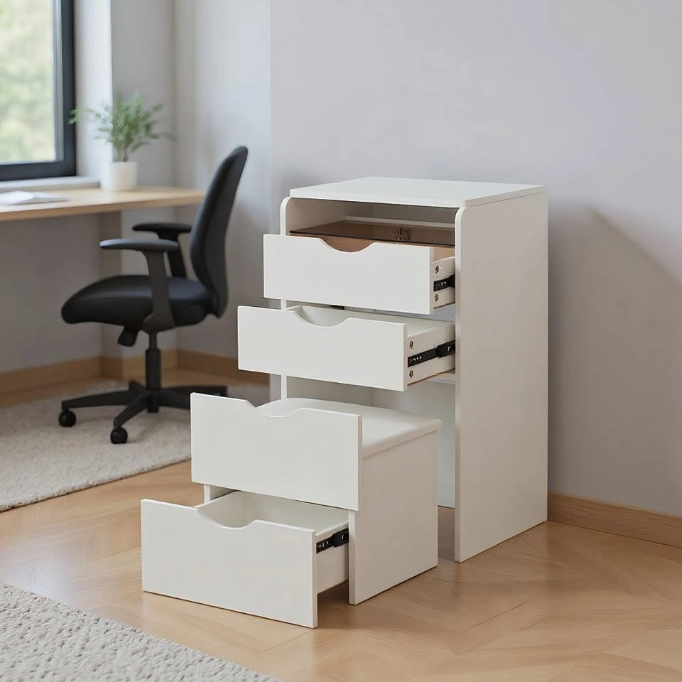 Compact Multi-Functional Flip-Up Dresser - White - photo 2