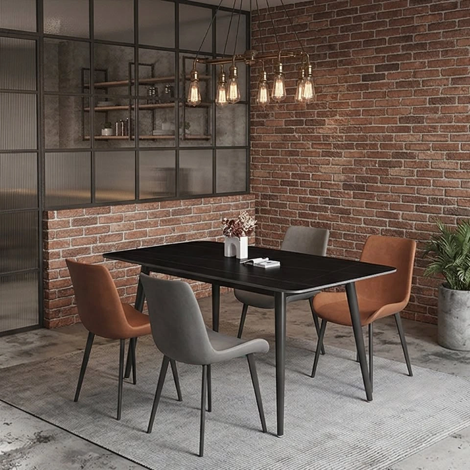 Sleek Dining Table with Rock Plate - Modern Living Room Table - photo 2
