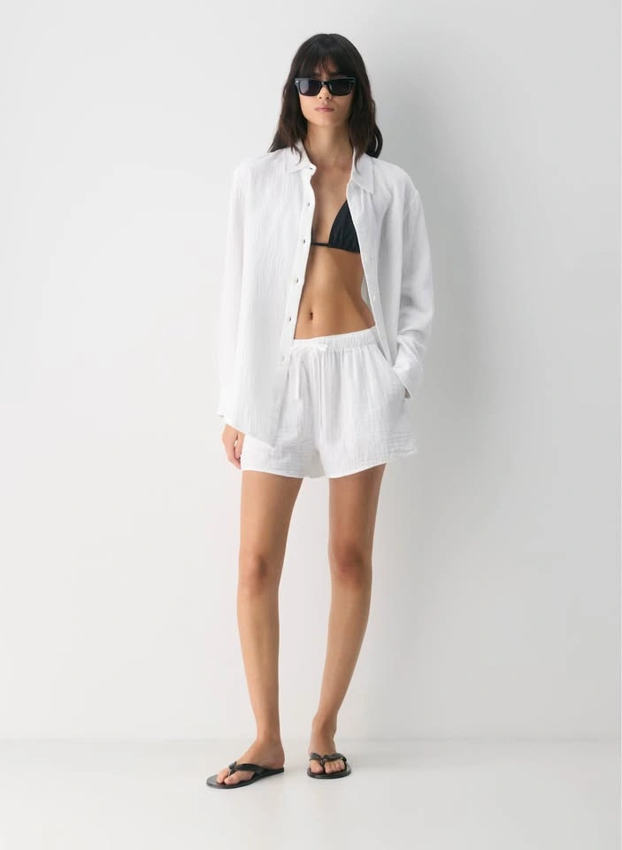 Aritzia AirPlush Cotton Sail Shorts Size S NWT - photo 4