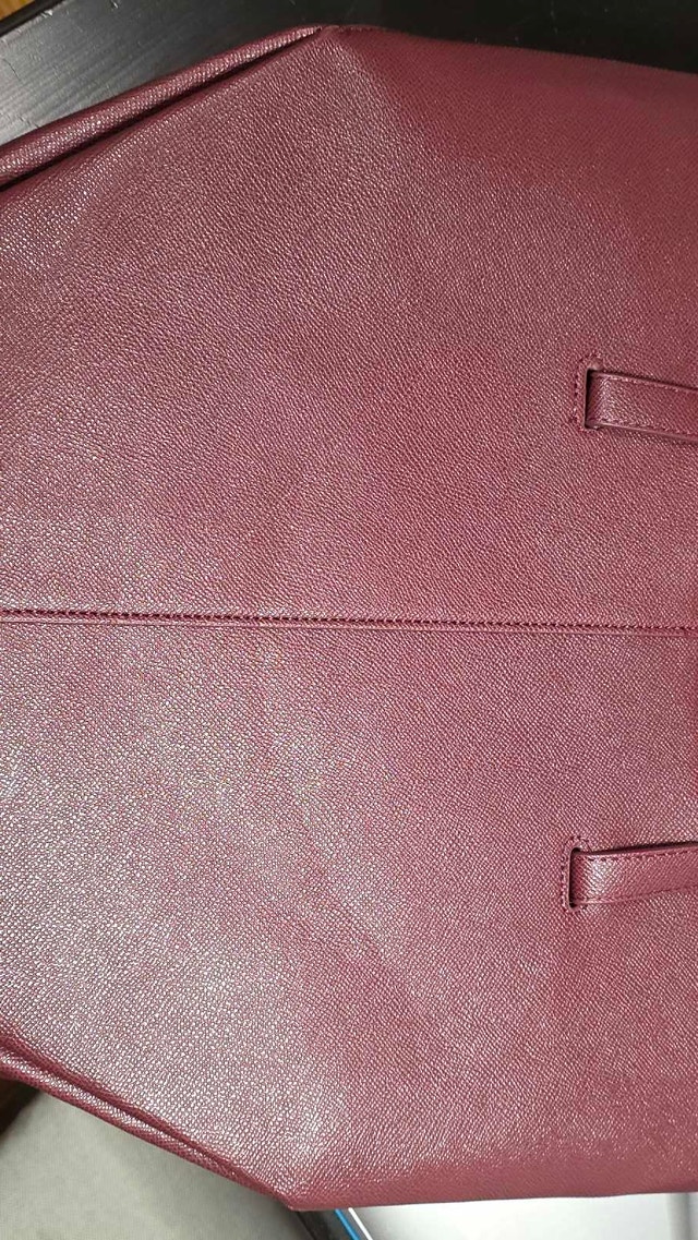 New Polène Cyme Tote Bag - Burgundy Grained Leather (Unused) - photo 2