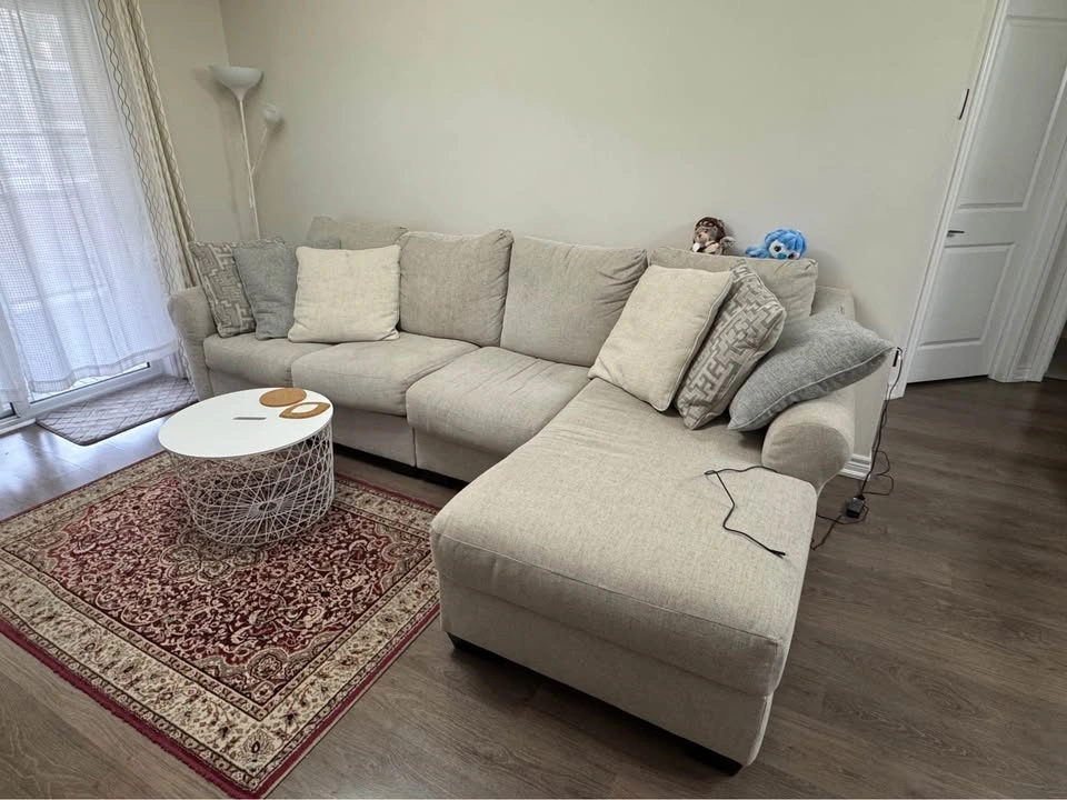 Ashley Carnaby 3 Piece Sectional - Linen / Right Facing - photo 2