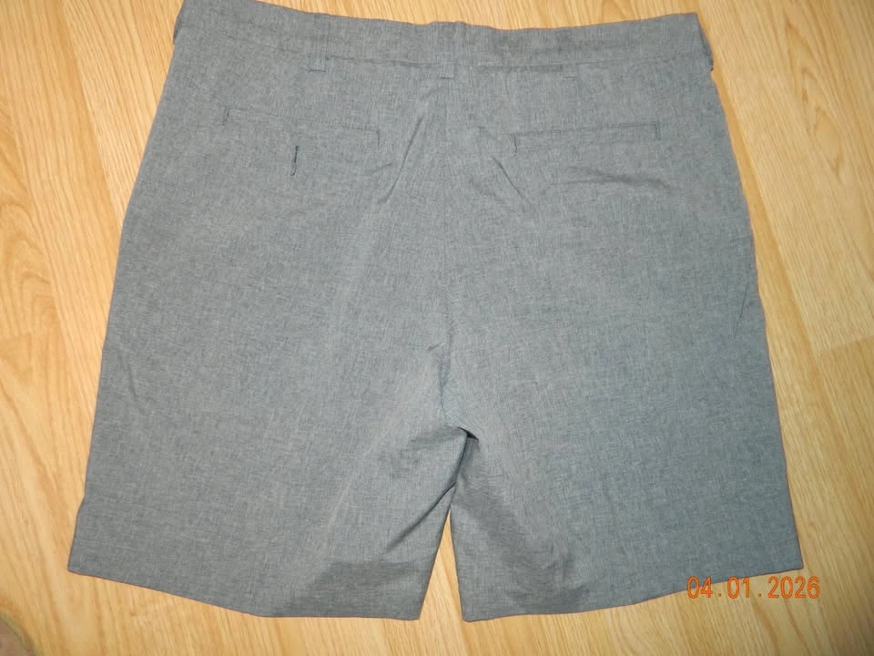 PGA Tour Men's Heather Gray Flat-Front Golf Shorts - Size 38 - photo 3