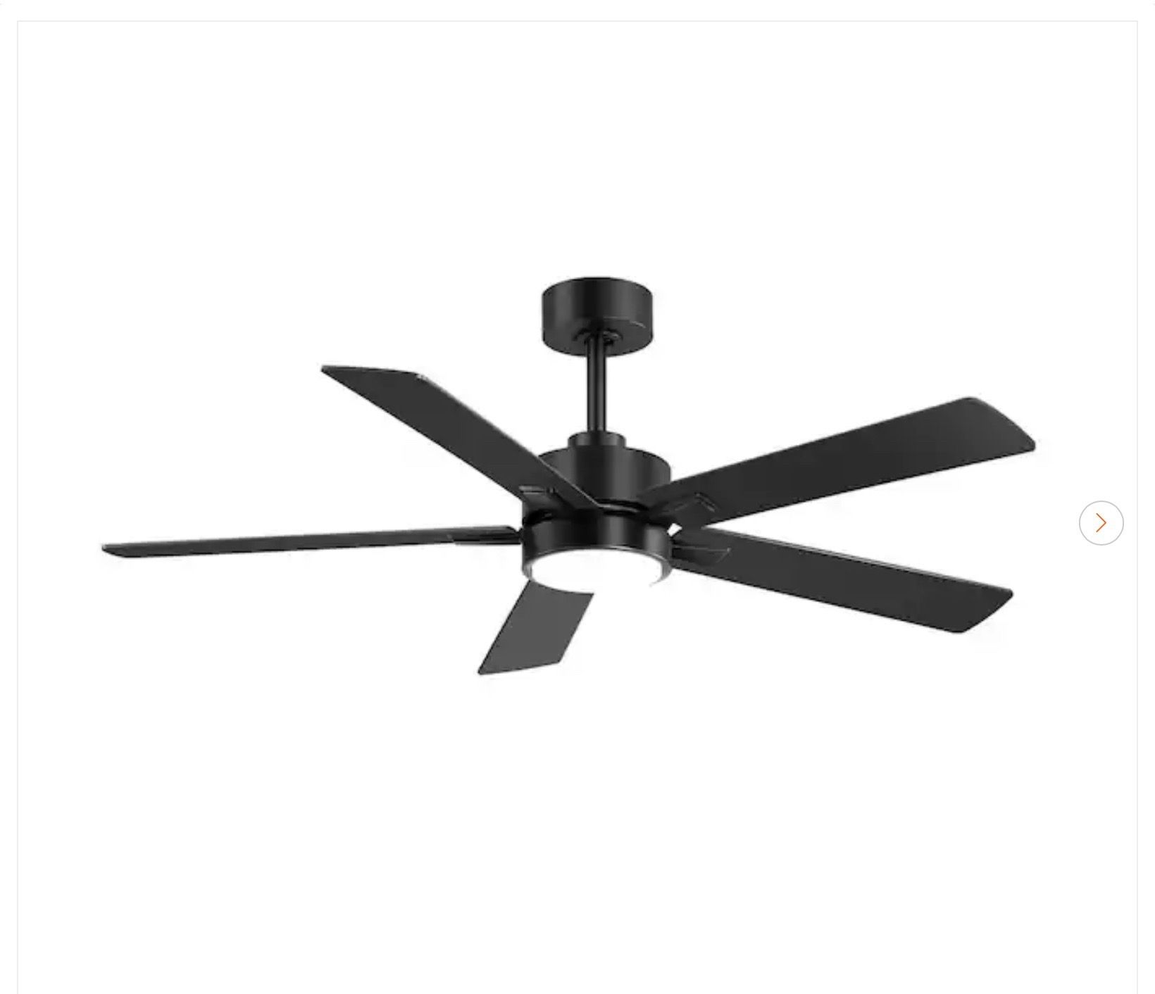 Breezary Charlie 52" LED Ceiling Fan with Light & Remote