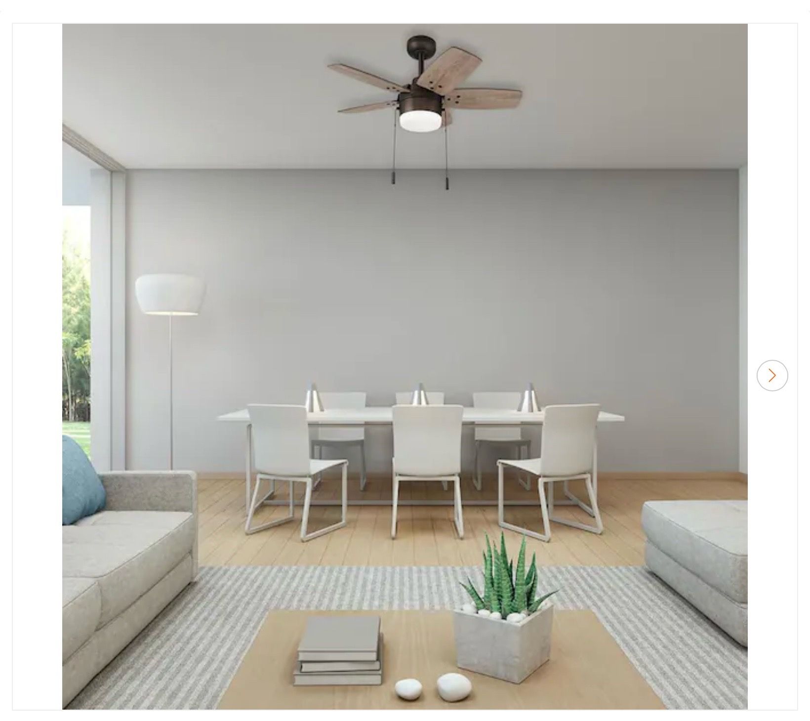 Hampton Bay Waterly 32 in. Indoor Plated Bronze Ceiling Fan - photo 2