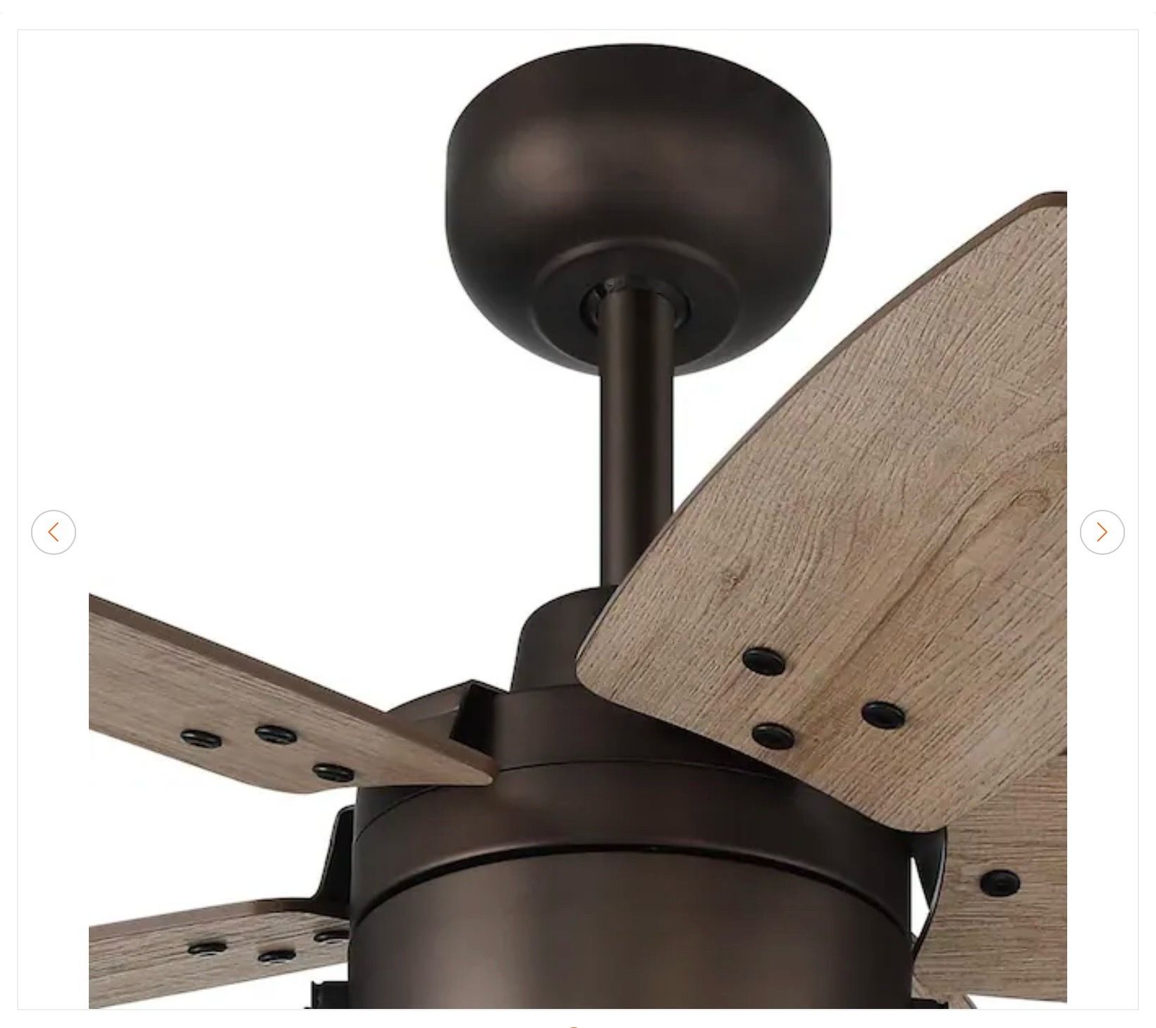 Hampton Bay Waterly 32 in. Indoor Plated Bronze Ceiling Fan - photo 3