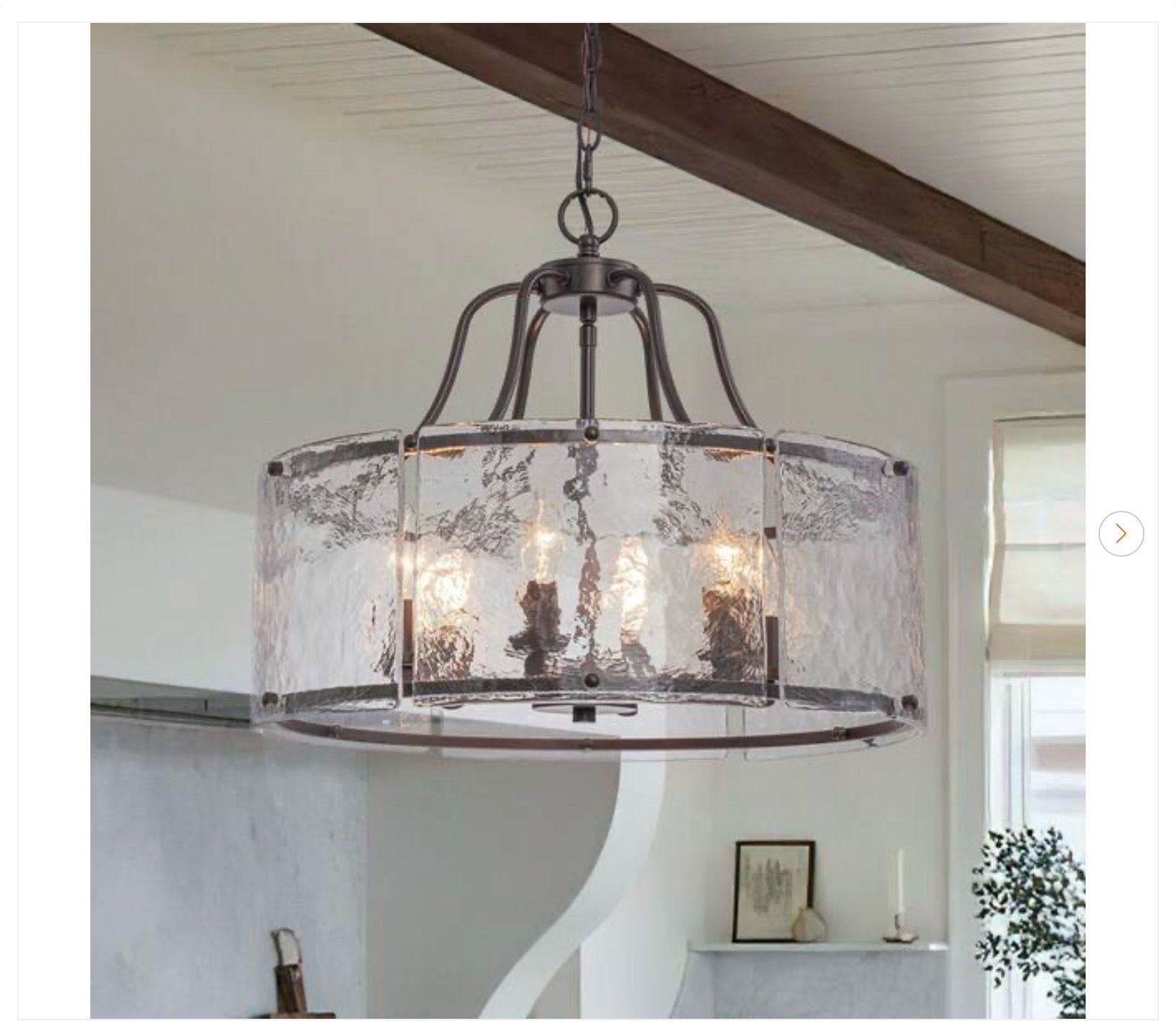 6-Light Oil-Rubbed Bronze Farmhouse Chandelier