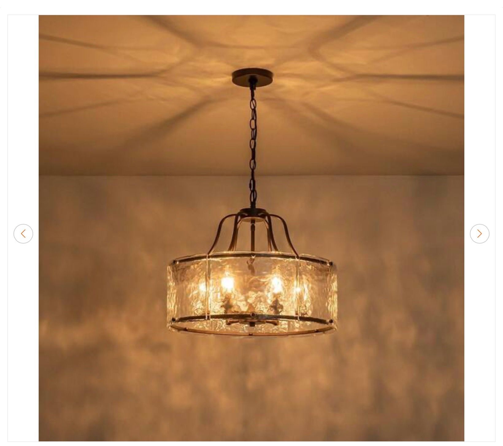 6-Light Oil-Rubbed Bronze Farmhouse Chandelier - photo 2