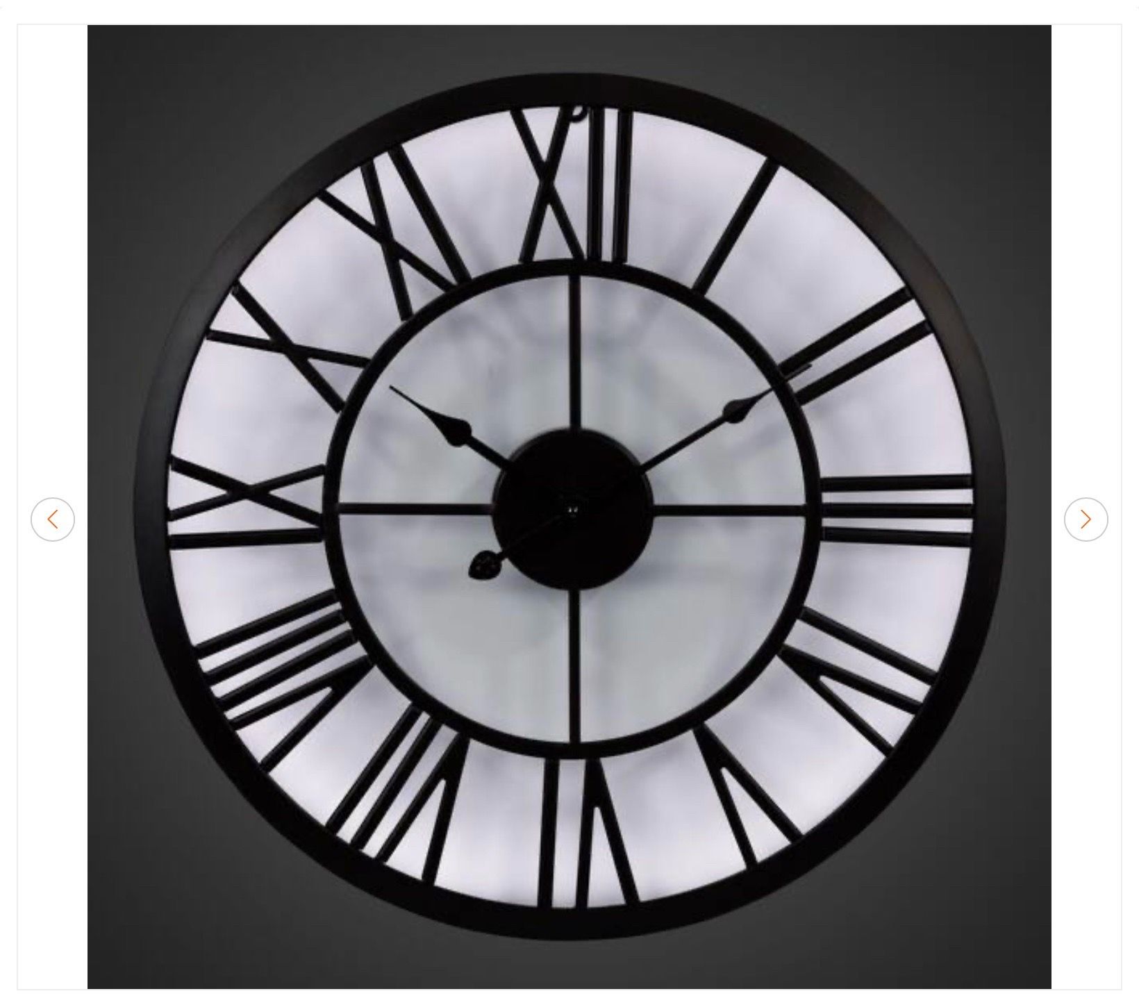 La Crosse Clock 19.7 in. Edison Lighted Analog Quartz Wall Clock - photo 5