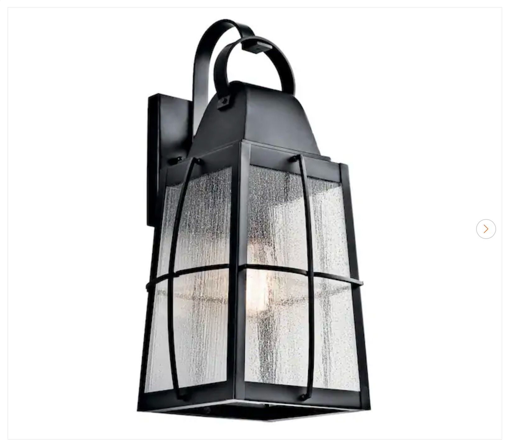 Kichler Tolerand Outdoor Wall Lantern Sconce - Black