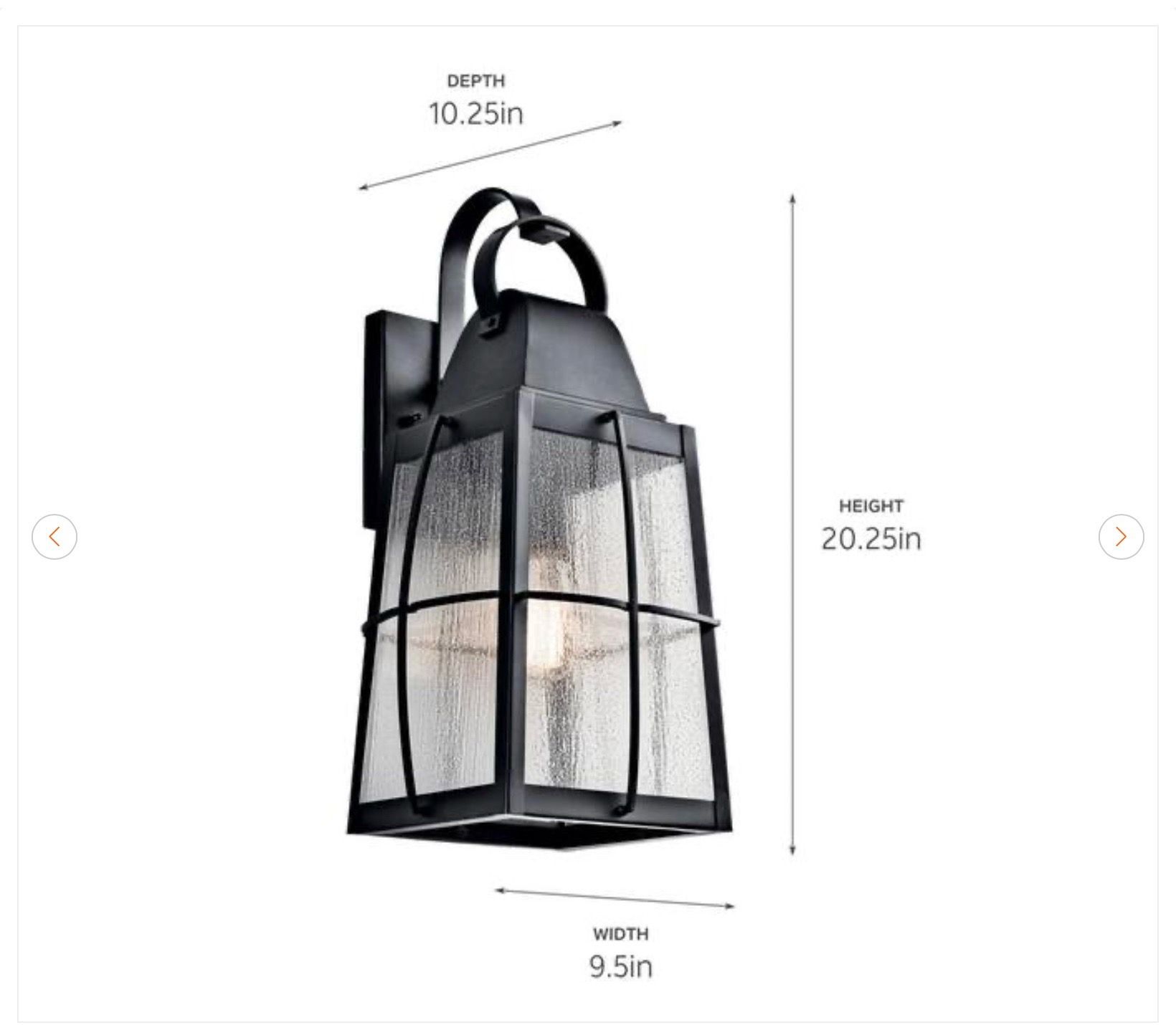 Kichler Tolerand Outdoor Wall Lantern Sconce - Black - photo 4