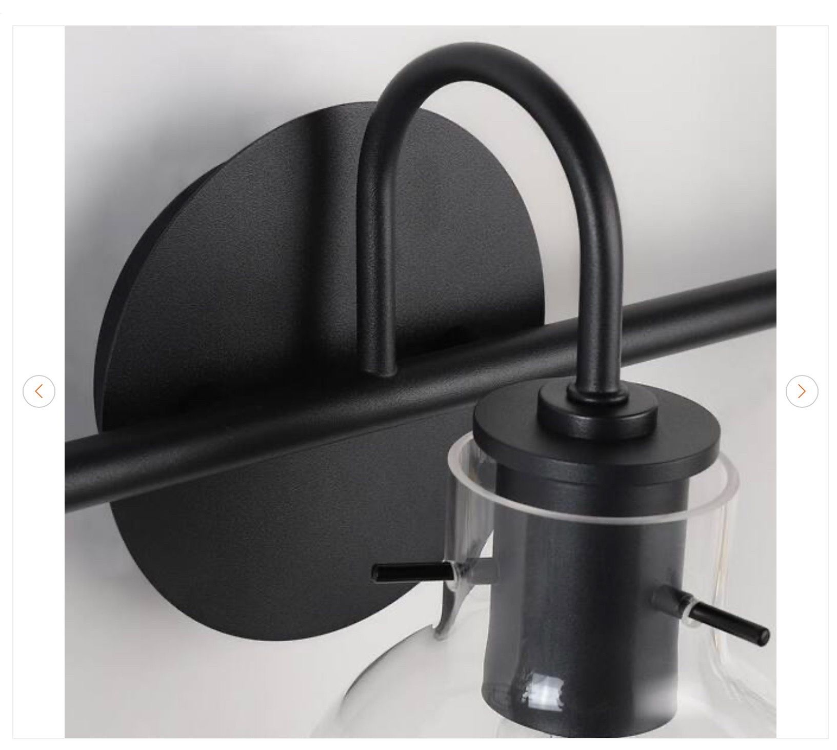 28.5 in. 4-Light Black Bathroom Vanity Light - photo 5
