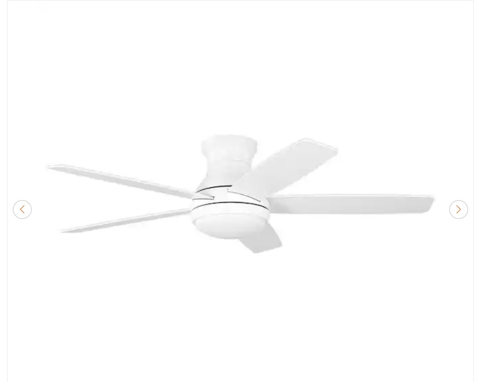Hampton Bay Banksville 52" Matte White Ceiling Fan - New - photo 2