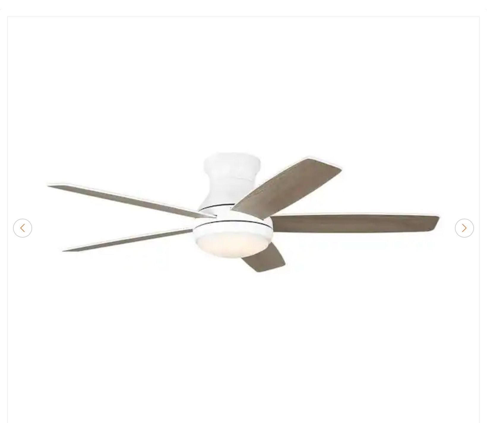 Hampton Bay Banksville 52" Matte White Ceiling Fan - New - photo 3