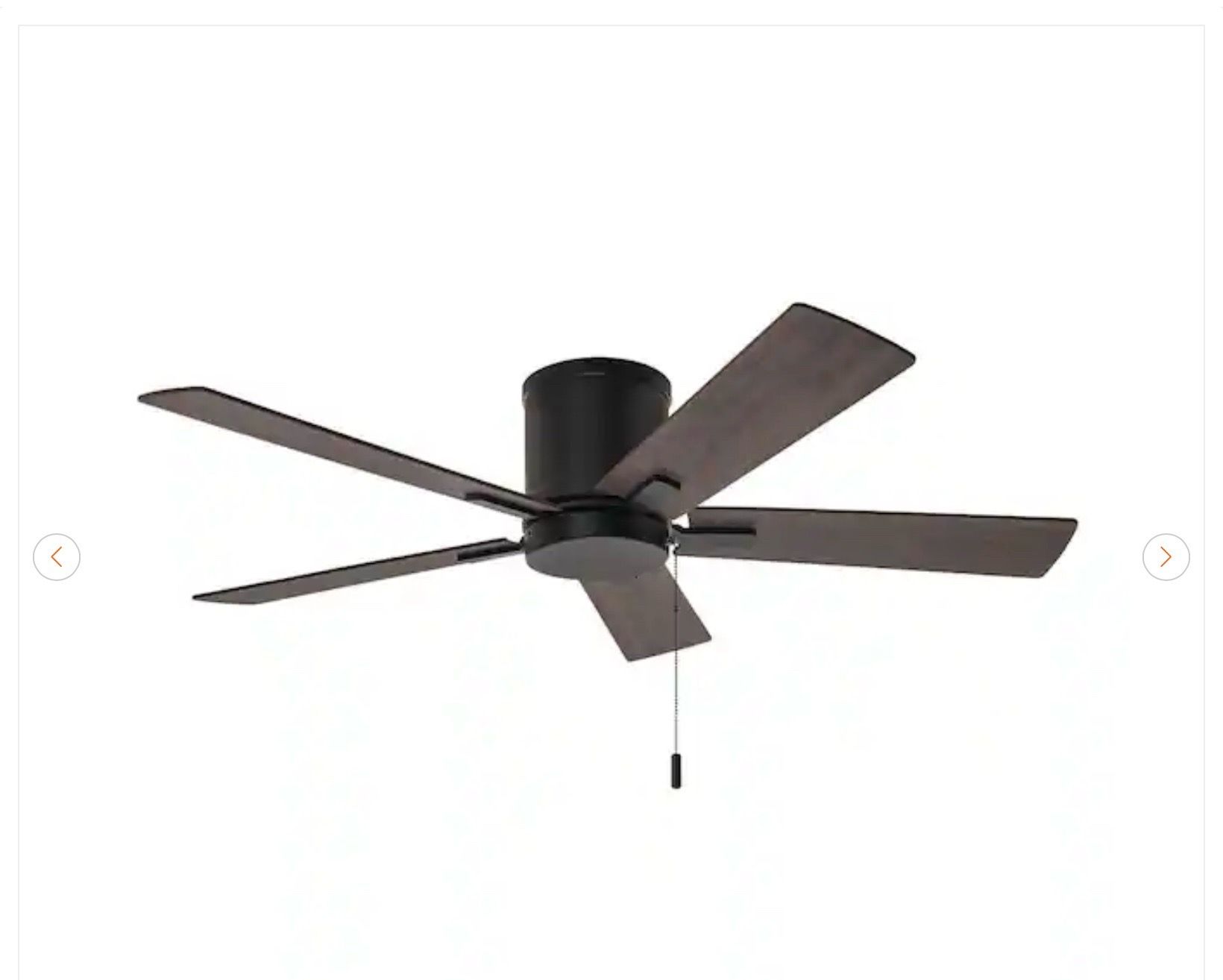 Hampton Bay Grantway 48" Indoor/Outdoor Matte Black Ceiling Fan - photo 2