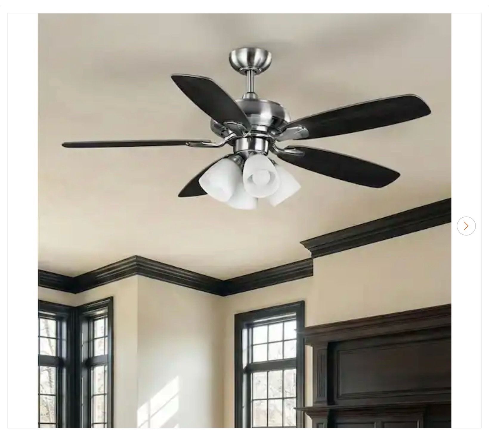 Hampton Bay Hollis 52" LED Ceiling Fan w/ Remote - New