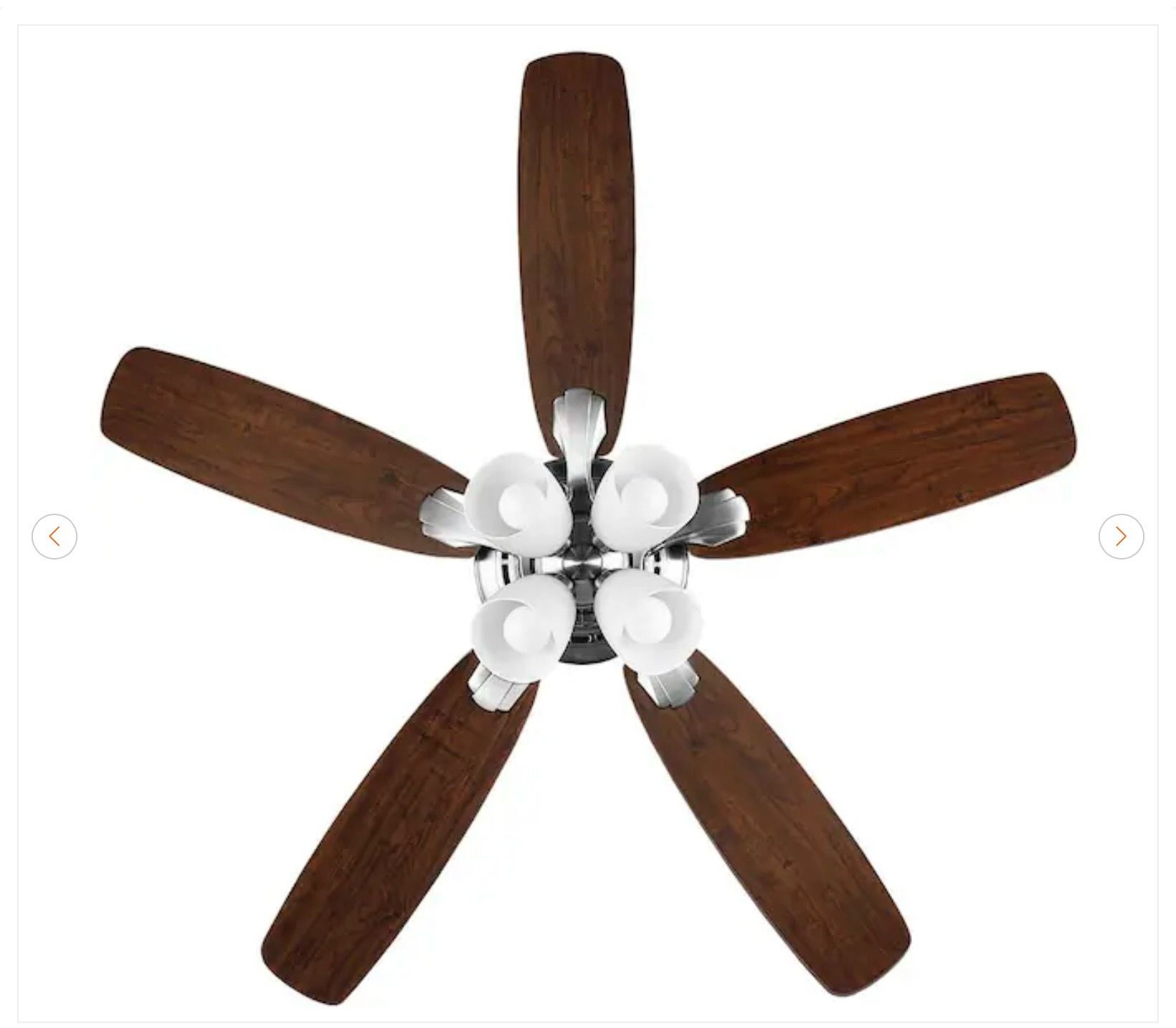 Hampton Bay Hollis 52" LED Ceiling Fan w/ Remote - New - photo 4