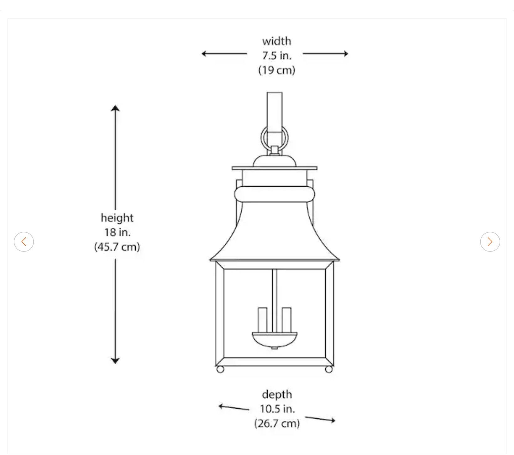 Home Decorators Collection Rainbrook Outdoor Wall Light - New - photo 5
