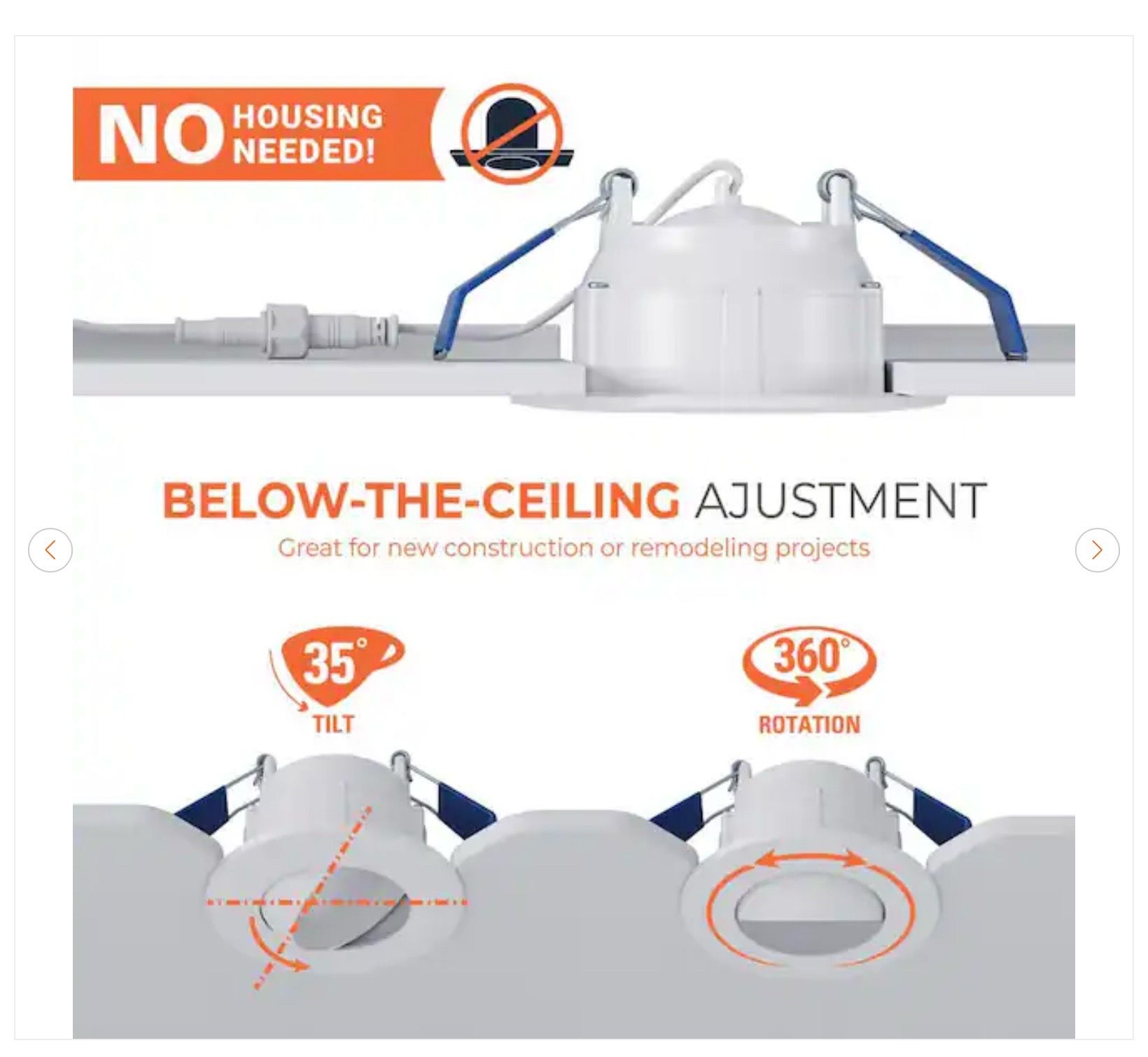 HALO RA 4 in. LED Recessed Light Trim - New - photo 5