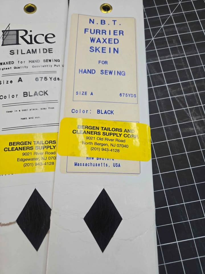 Rice Silamide Hand Sewing Thread Waxed Size A Black - photo 4