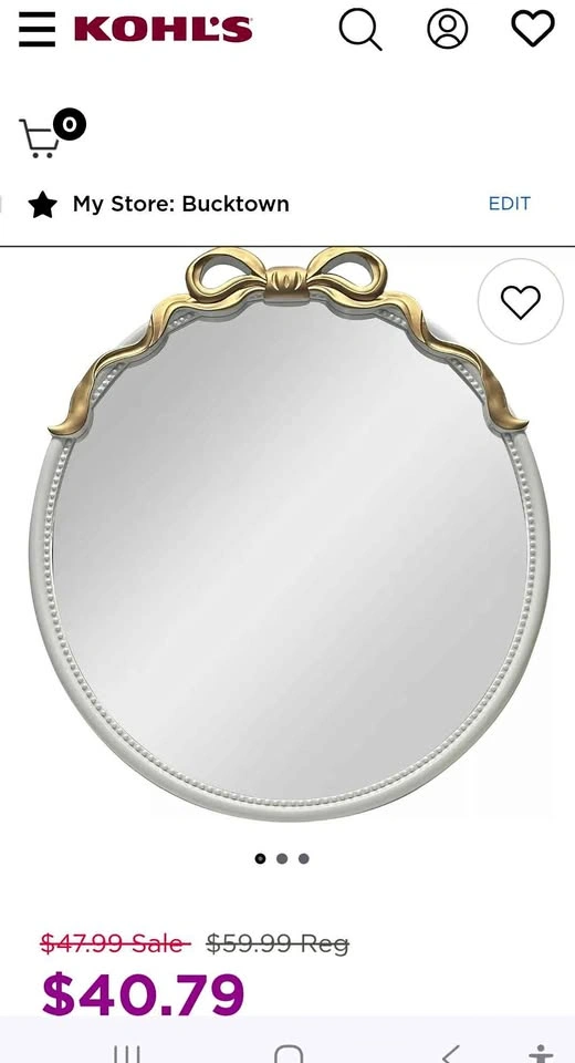 Brand new in the box bow mirror