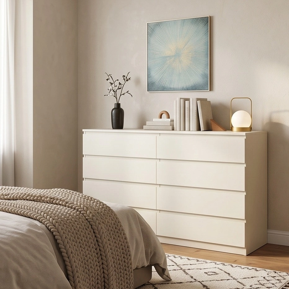 Modern White Accent Dresser - Multiple Sizes Available - photo 2