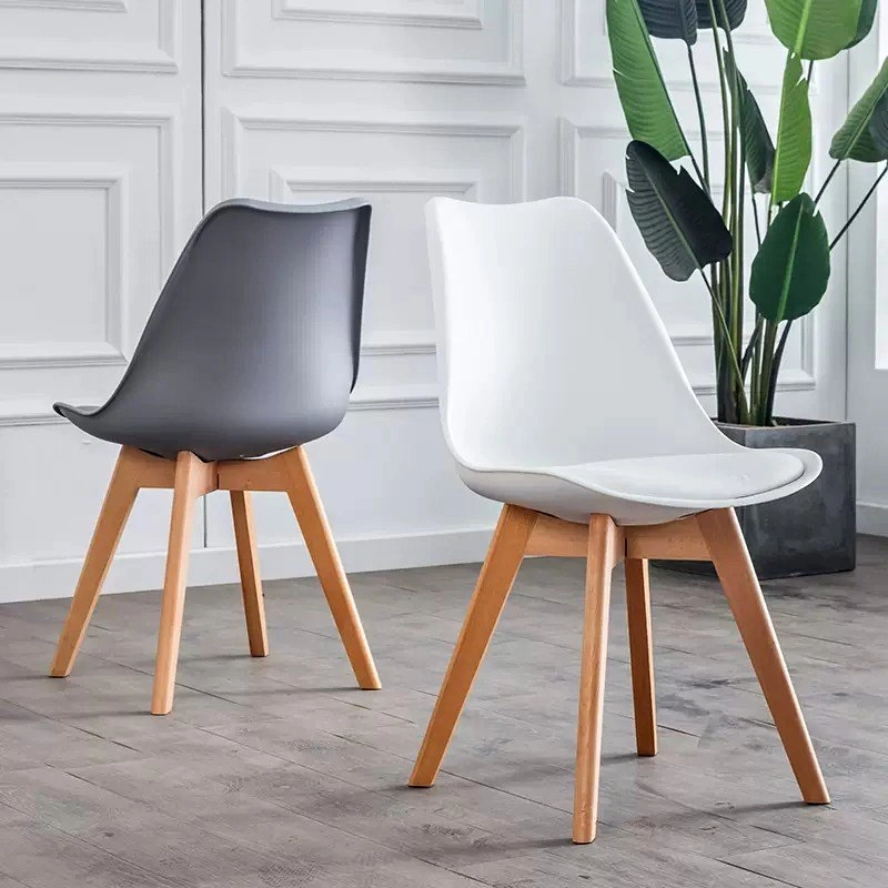 CHZ033 A1085 Nordic Minimalist Dining Chair - Black, White, Grey