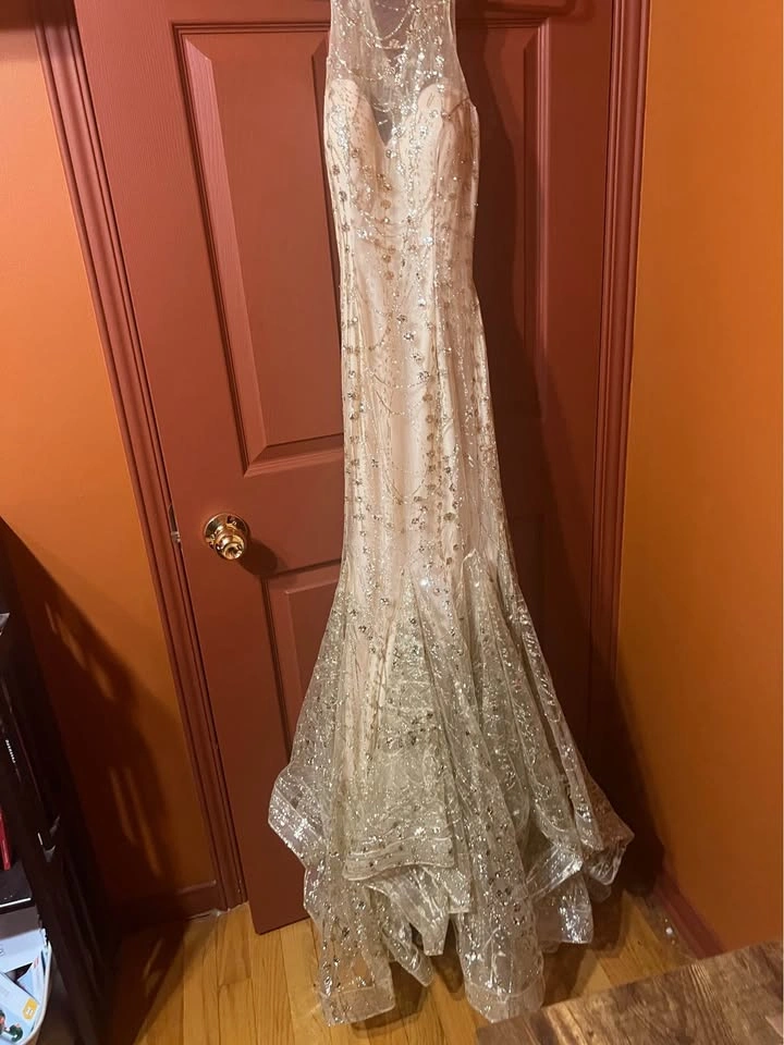 Clarisse Gold Prom Dress Size 2 - photo 2