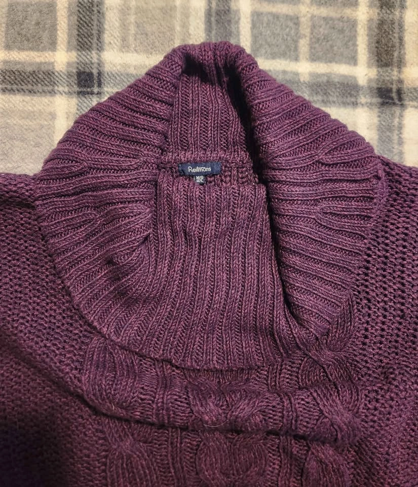 Purple Knit Poncho Reitmans - photo 2