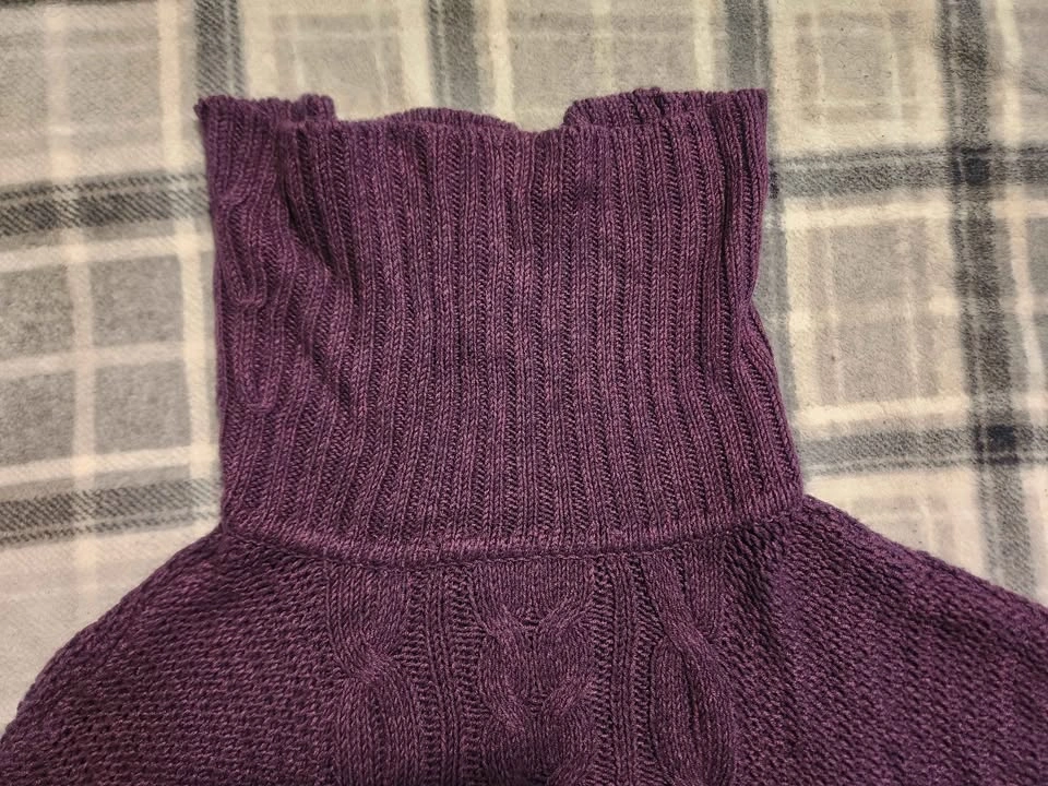 Purple Knit Poncho Reitmans - photo 3