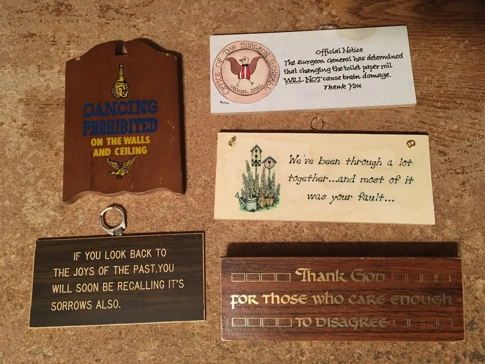 LOT OF 20 WALL DECOR HOUSEHOLD SIGNS FUNNY SAYINGS - photo 4