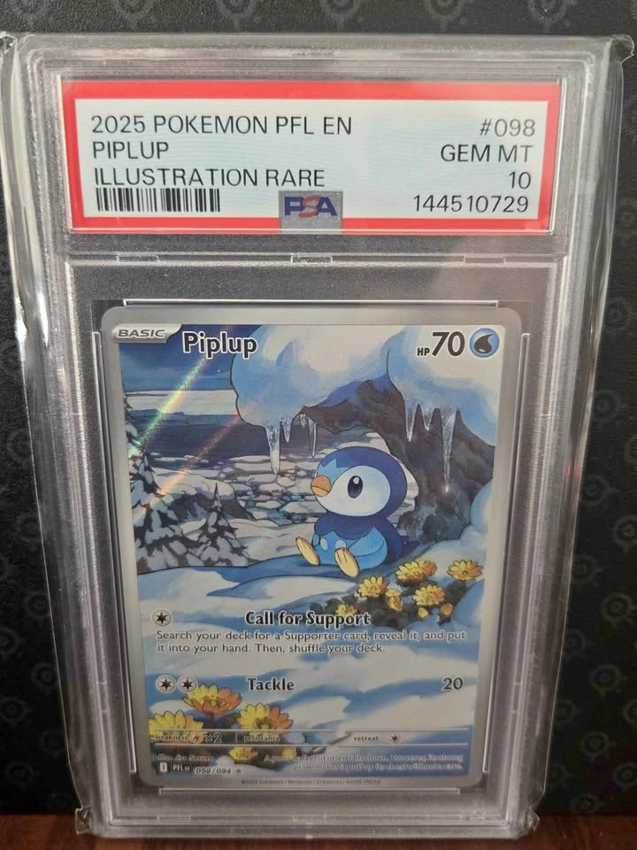 Piplup 98/94 Phantasmal Flames PSA 10